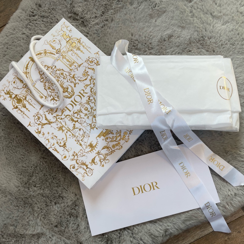 Authentic Christian Dior gift bag set